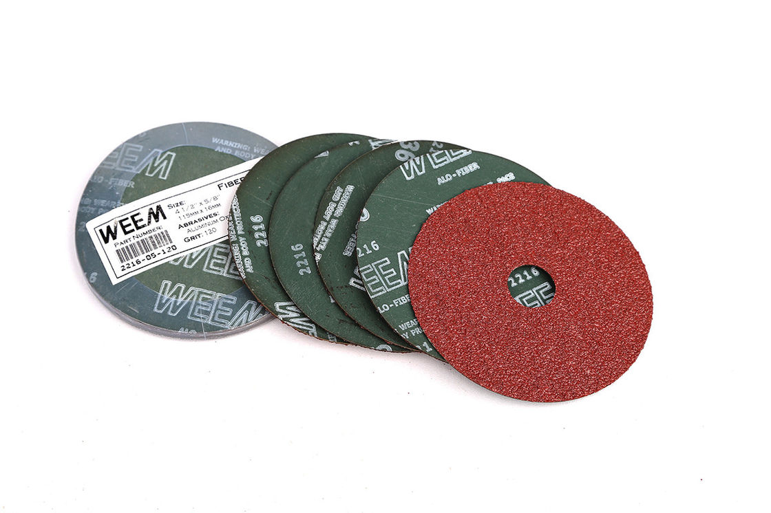 disques de ponçage de broyeur de fibre de résine de 4.5Inch/115mm avec le grain d'oxyde d'aluminium